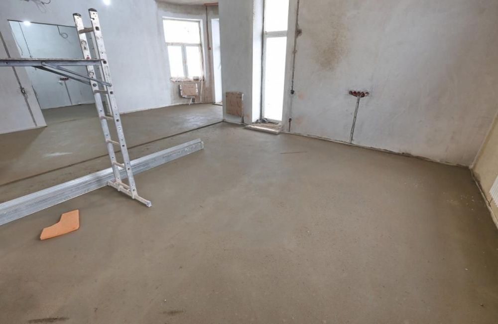 стяжка полусухой технологией